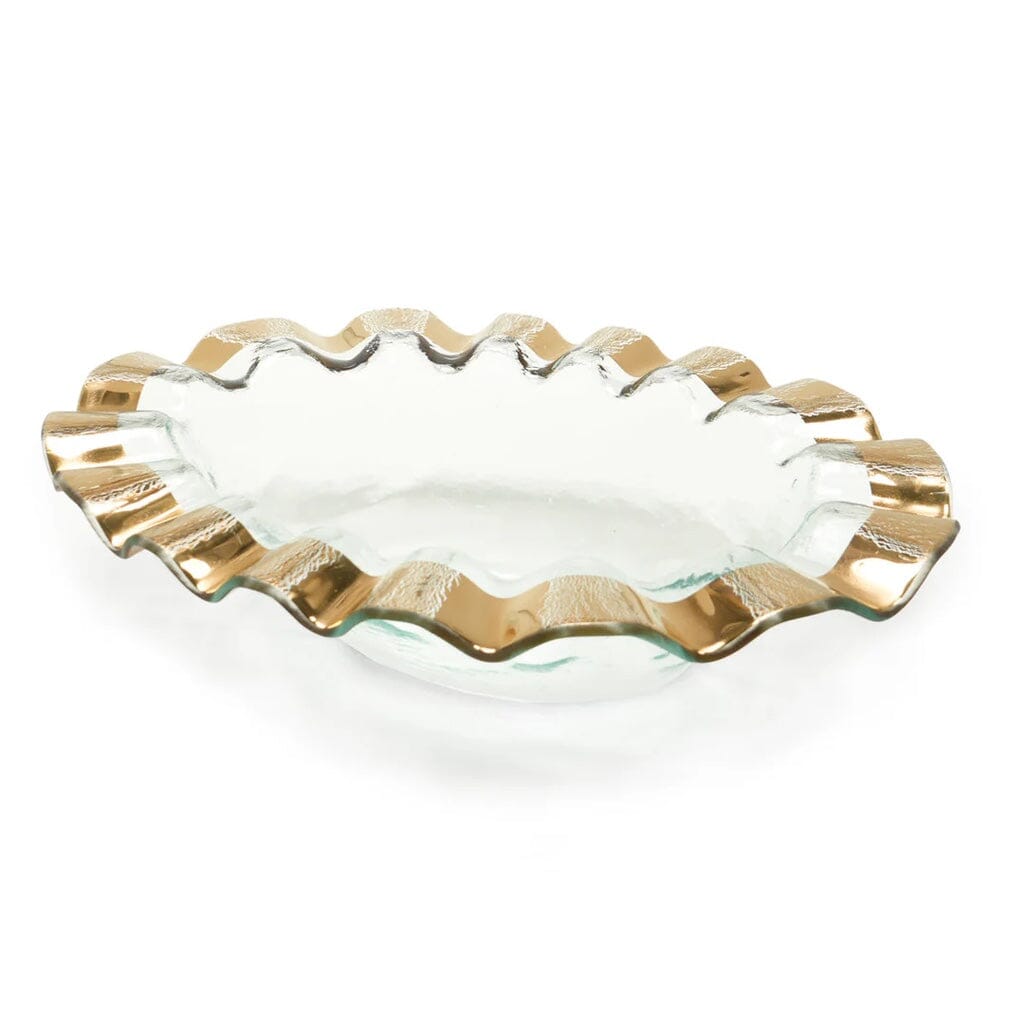 Annieglass Ruffle Wine Cooler Barware Annieglass Gold 