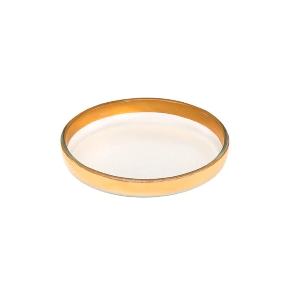 Annieglass Mod Small Round Plate - 6.5" Dinnerware Annieglass Gold 