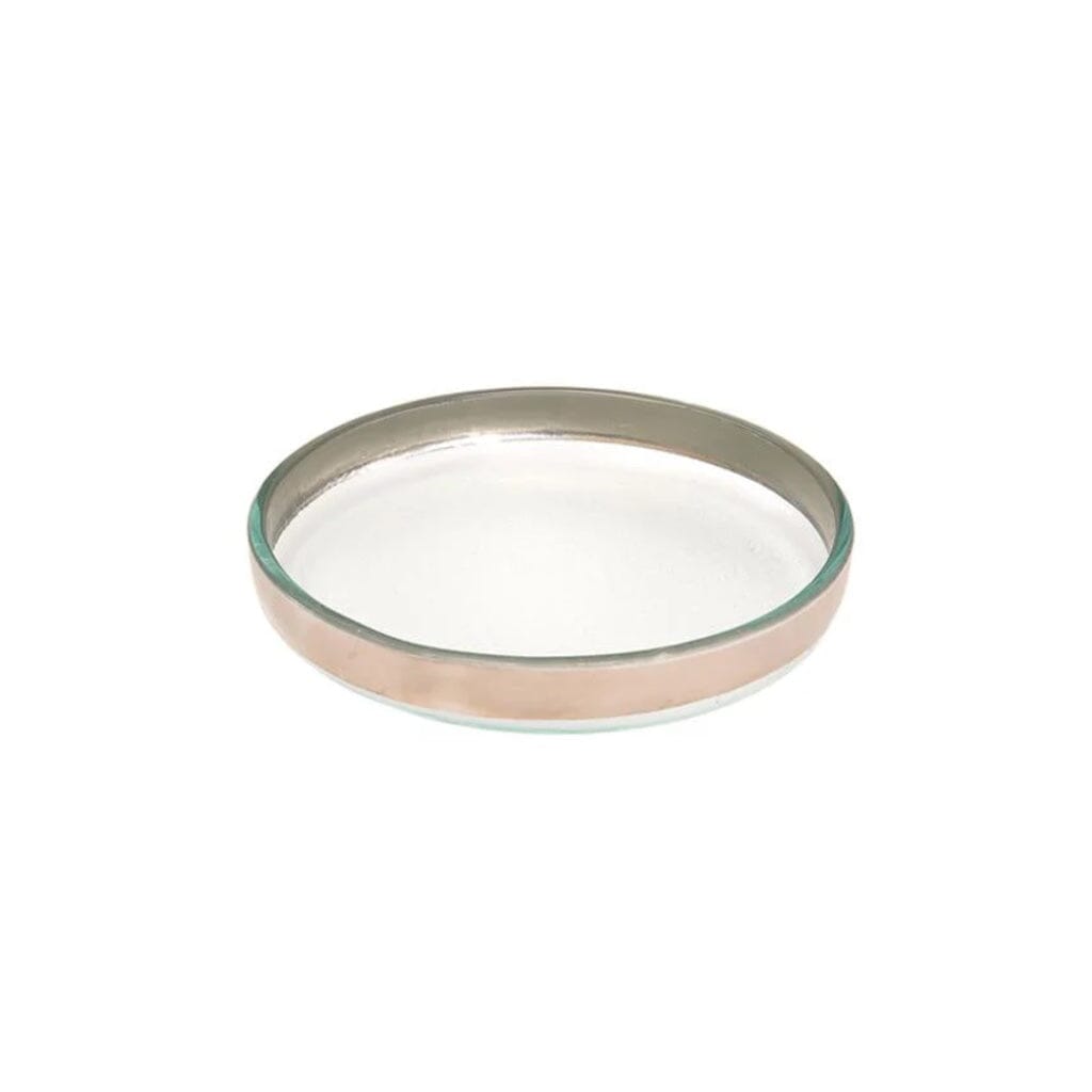 Annieglass Mod Small Round Plate - 6.5" Dinnerware Annieglass Platinum 