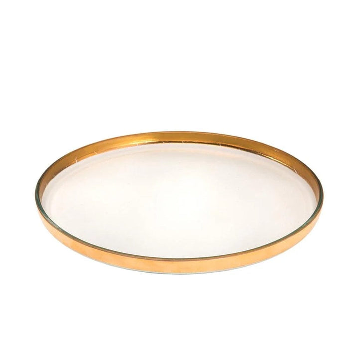 Annieglass Mod Large Round Plate - 12.25" Dinnerware Annieglass Gold 