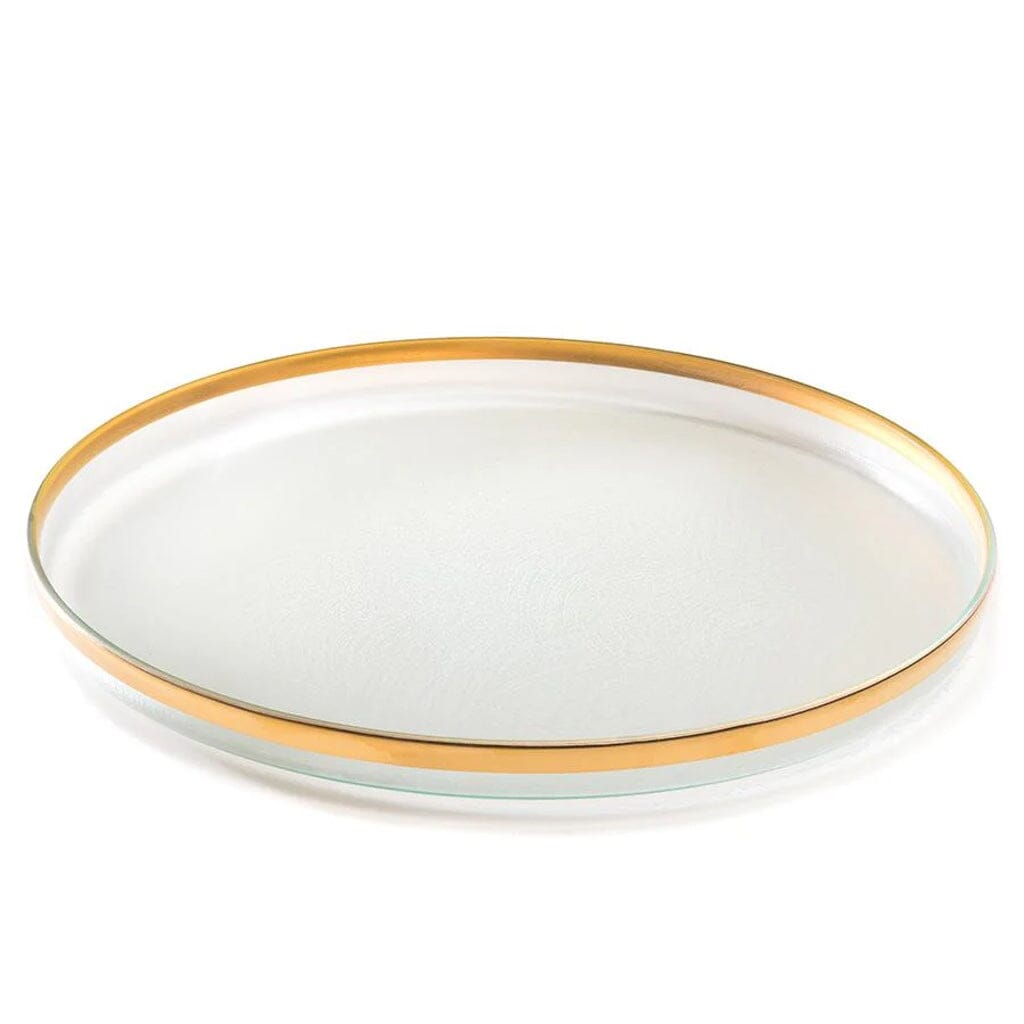 Annieglass Mod Round Platter - 16" Dinnerware Annieglass Gold 