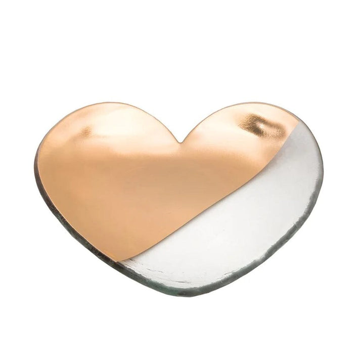 Annieglass Mod Heart Plate - 7" Dinnerware Annieglass Gold 