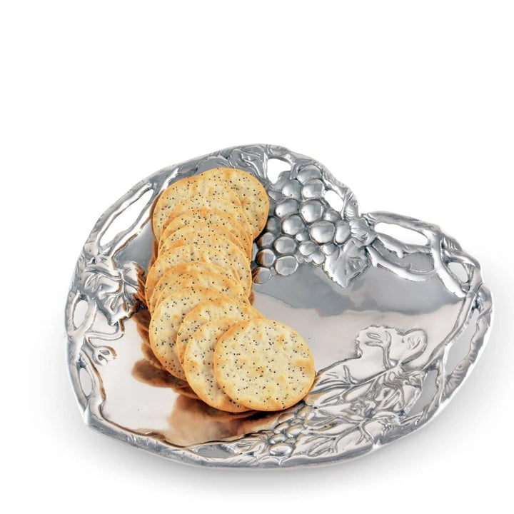 Arthur Court Coupe Tray - Grape Heart Trays Arthur Court 