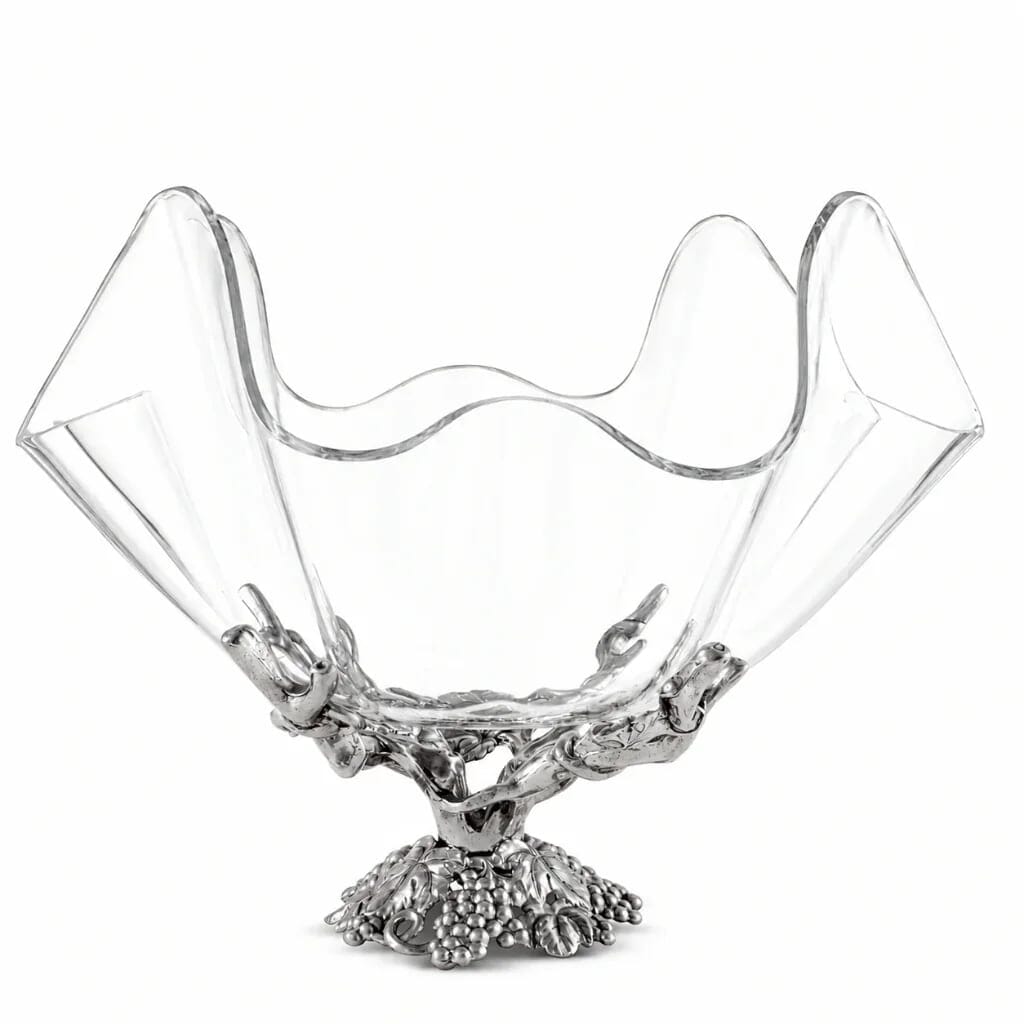 Arthur Court Acrylic Bowl 14 Inches - Grapevine Stand Bowls Arthur Court 