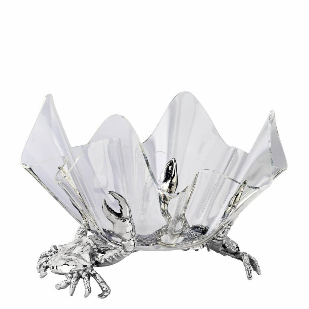 Arthur Court Acrylic Bowl 14 Inches - Crab Stand Bowls Arthur Court 