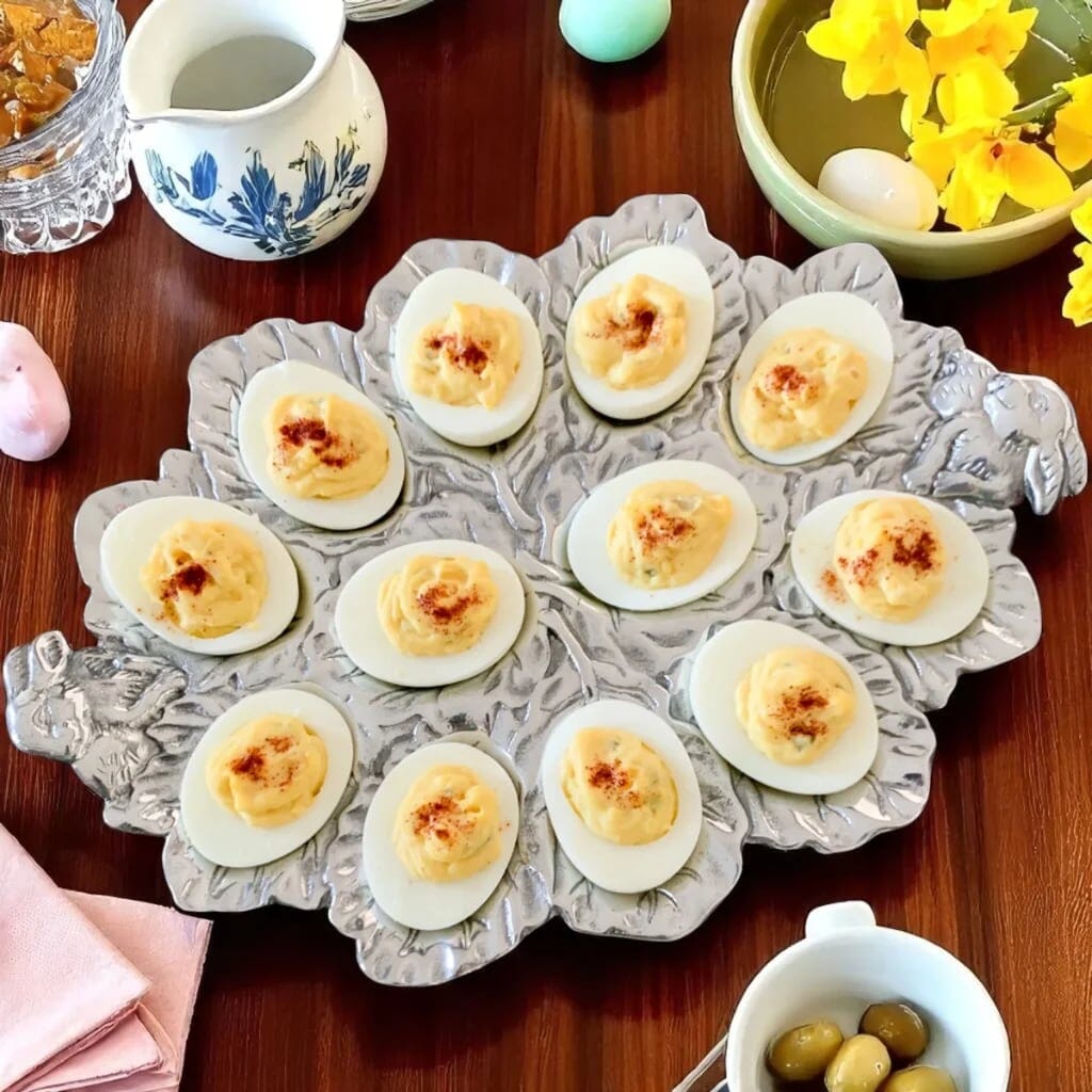 Arthur Court Deviled Egg Holder - Bunny Servers Arthur Court 
