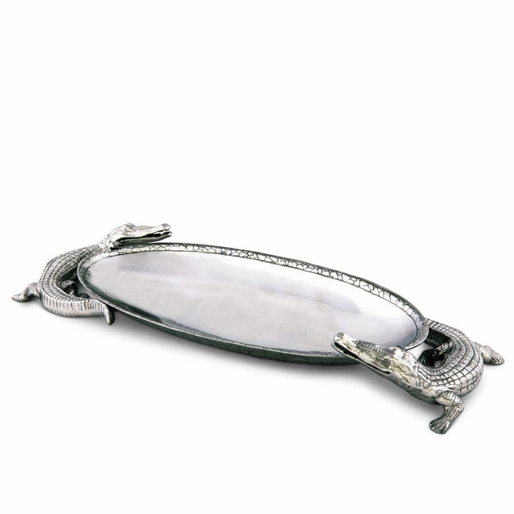 Arthur Court Centerpiece Tray - Alligator Trays Arthur Court 