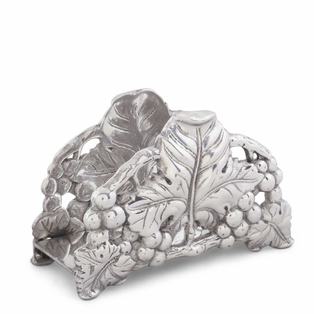 Arthur Court Cocktail Napkin Box Upright - Grape Dinnerware Arthur Court 