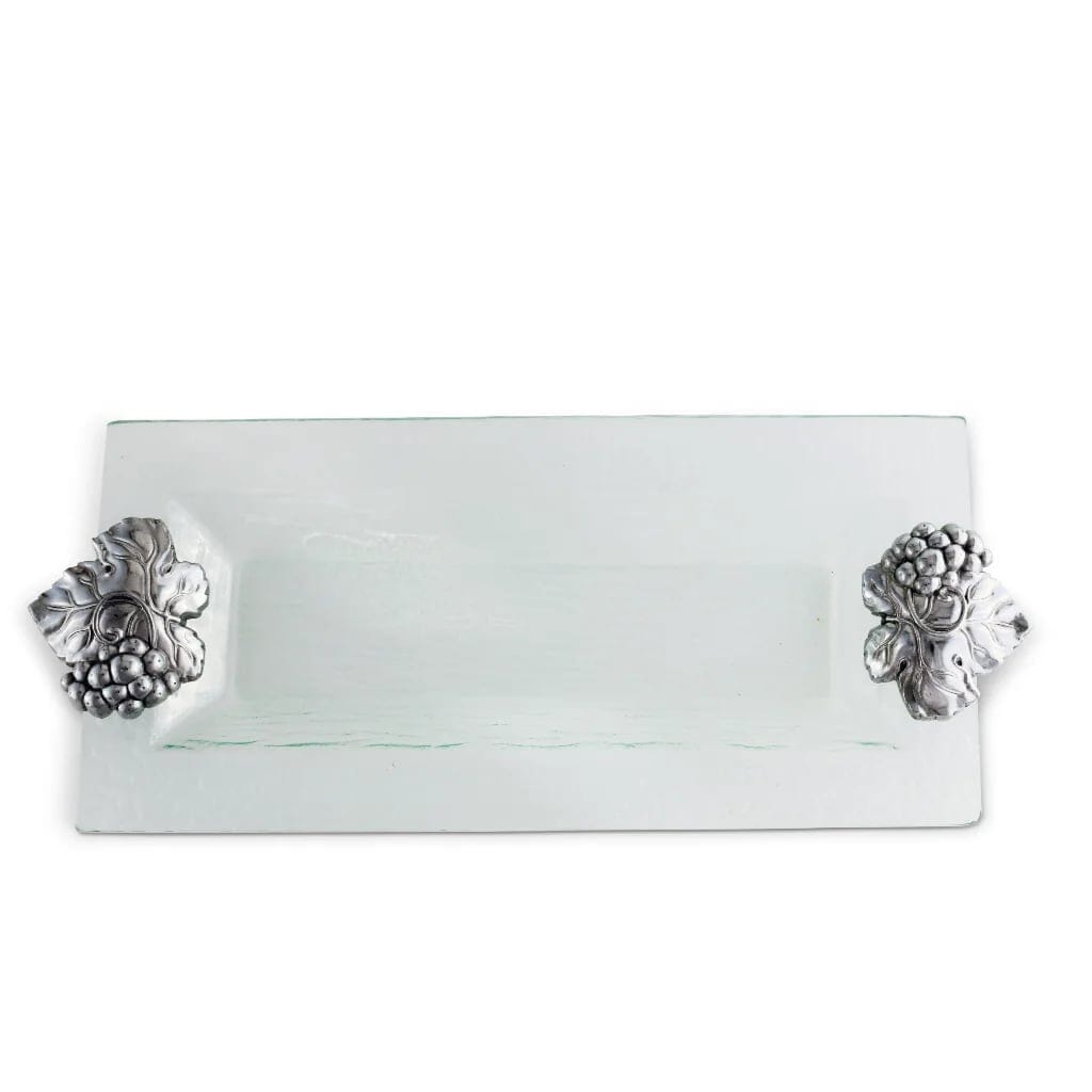 Arthur Court Oblong Glass Tray - Grape Trays Arthur Court 