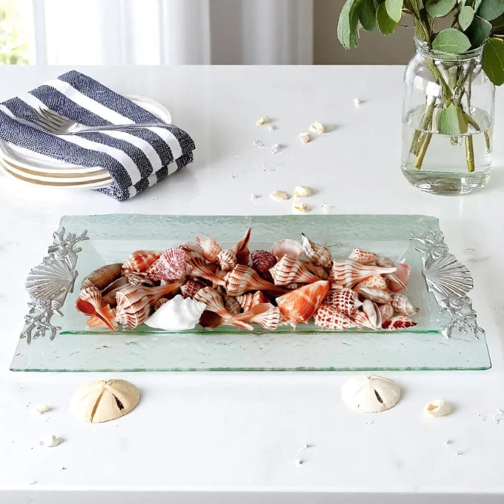 Arthur Court Oblong Tray - Shell/Sea Life Trays Arthur Court 