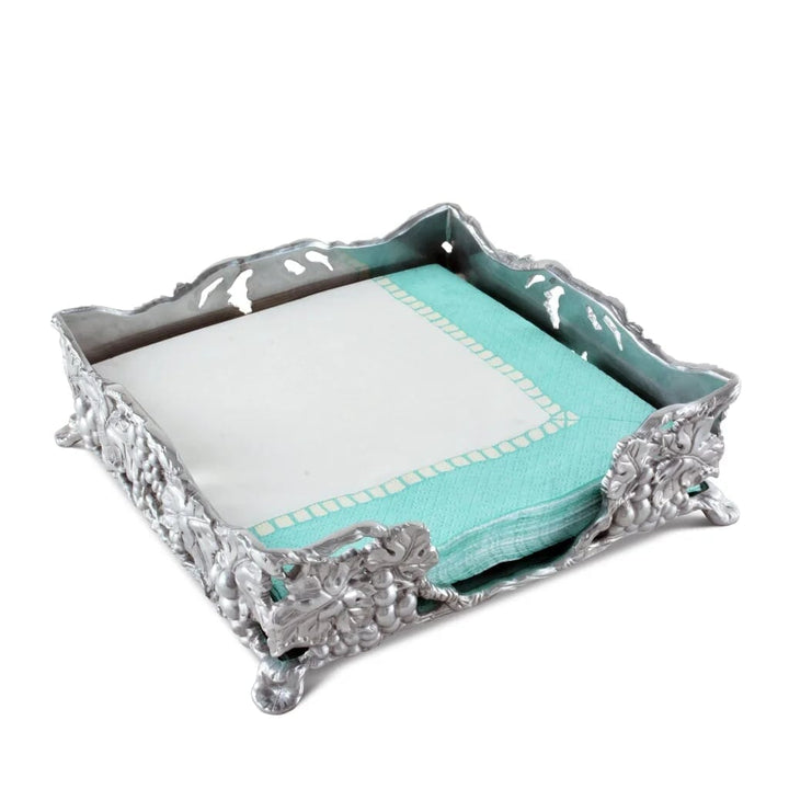 Arthur Court Luncheon Napkin Box - Grape Dinnerware Arthur Court 