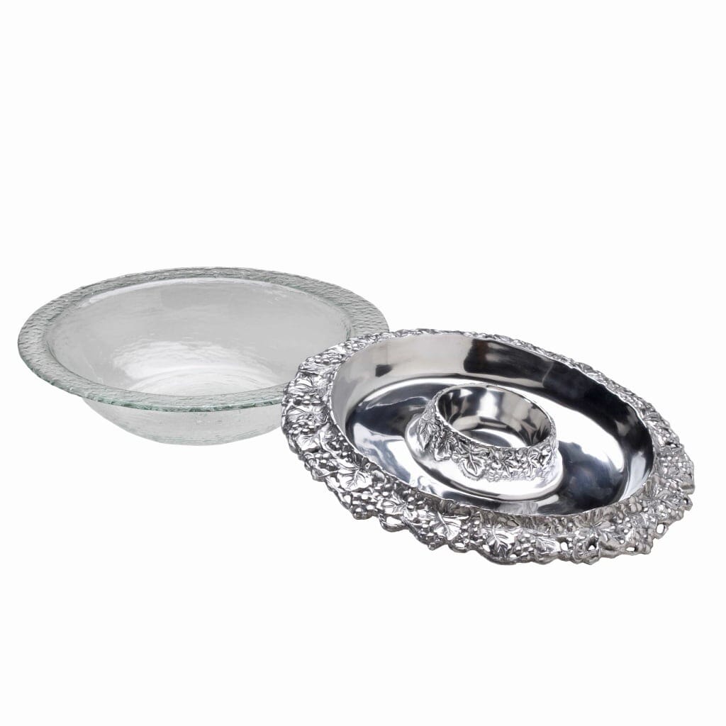 Arthur Court Tray with Glass Bowls - Grape Trays Arthur Court 