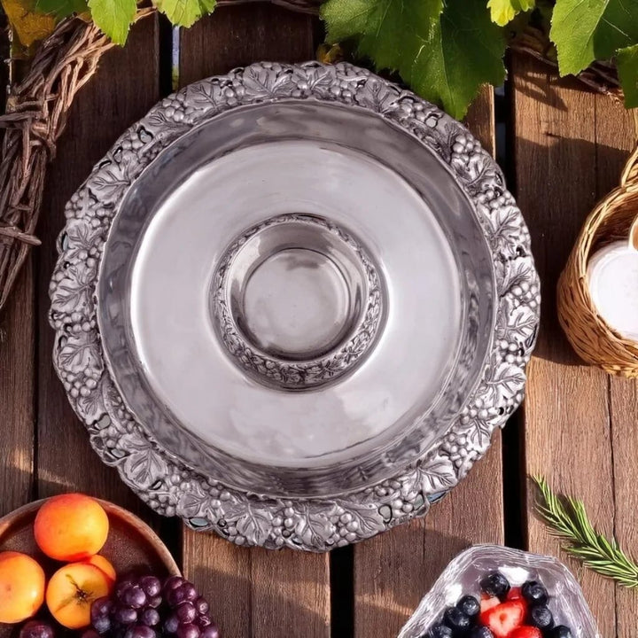 Arthur Court Tray with Glass Bowls - Grape Trays Arthur Court 
