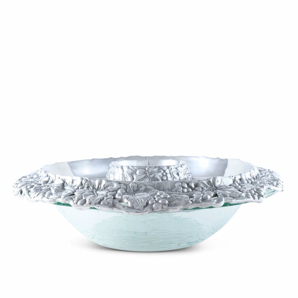 Arthur Court Tray with Glass Bowls - Grape Trays Arthur Court 