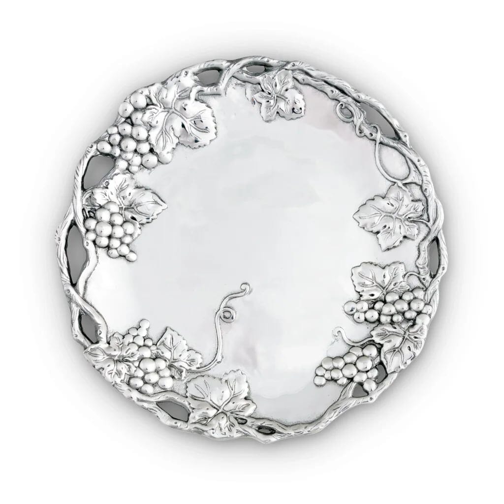 Arthur Court Round Tray 15 Inches - Grape Trays Arthur Court 