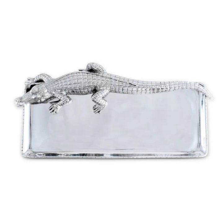Arthur Court Tray 9 Inches x 20 Inches - Alligator Trays Arthur Court 