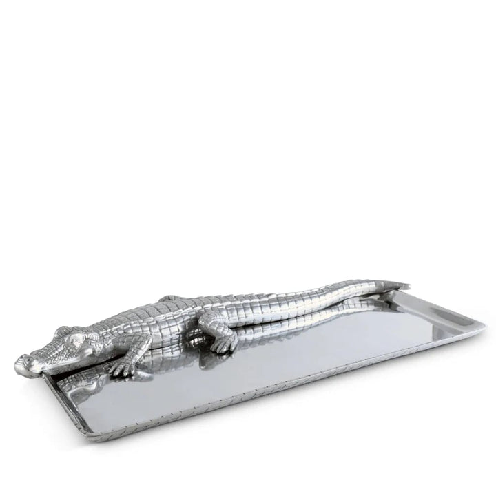 Arthur Court Tray 9 Inches x 20 Inches - Alligator Trays Arthur Court 