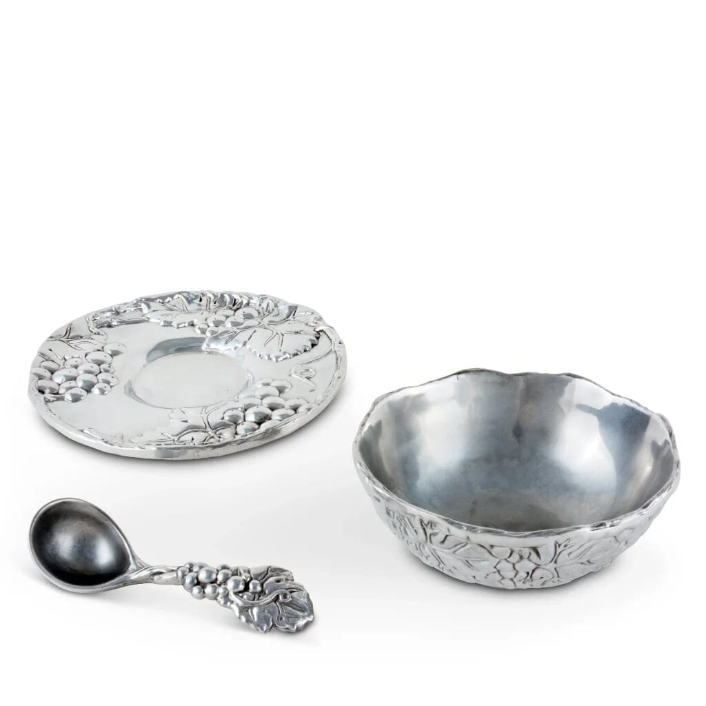 Arthur Court Condiment Server - Grape Servers Arthur Court 
