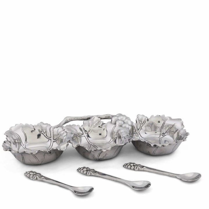 Arthur Court Condiment Server - Grape (3 Section) Servers Arthur Court 