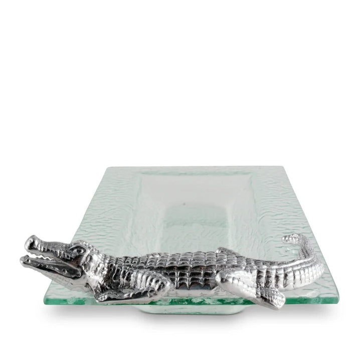 Arthur Court Oblong Glass Tray - Alligator Trays Arthur Court 