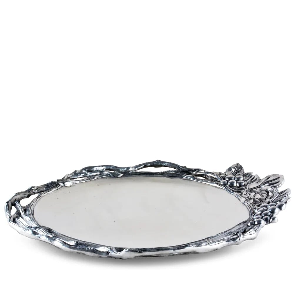 Arthur Court Round Tray Large - Grape Open Vine Trays Arthur Court 