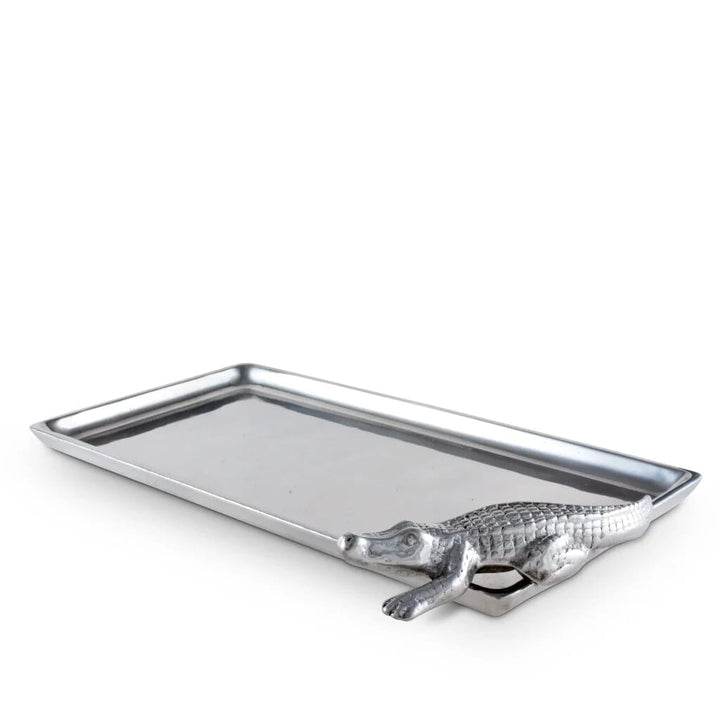 Arthur Court Tray Figural 6 Inches x 12 Inches - Alligator Trays Arthur Court 