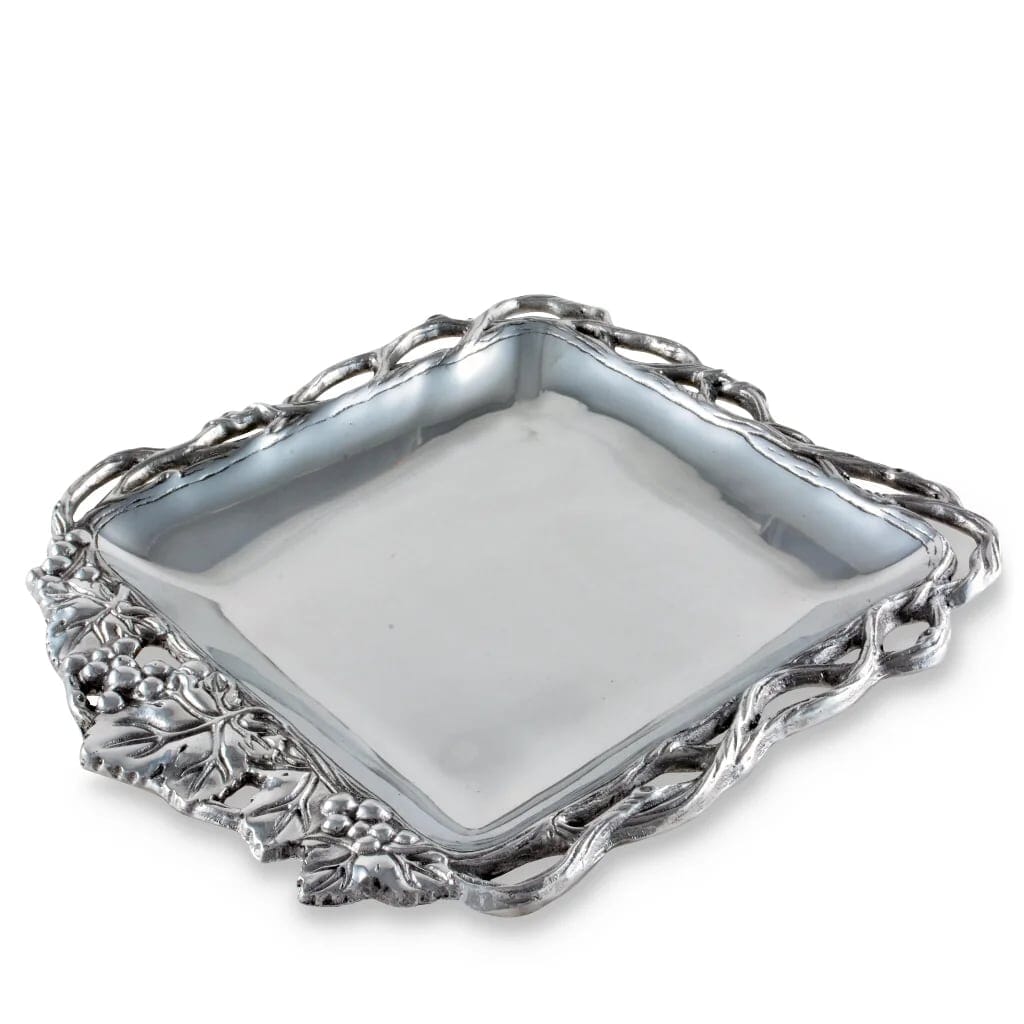 Arthur Court Square Tray 12 Inches - Grape Open Vine Trays Arthur Court 