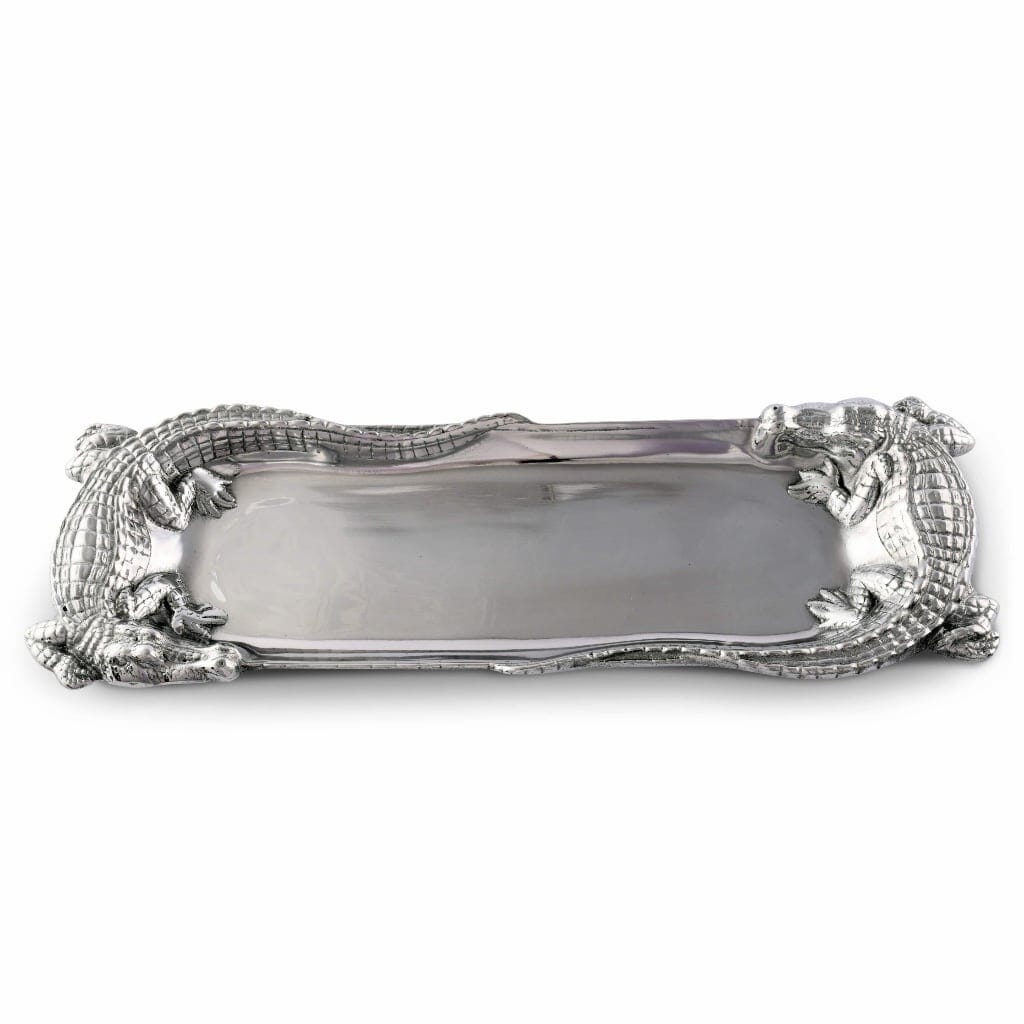 Arthur Court Oblong Tray - Alligator Figural Trays Arthur Court 