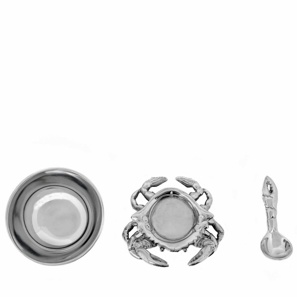 Arthur Court Condiment Set 3-Piece - Crab Servers Arthur Court 
