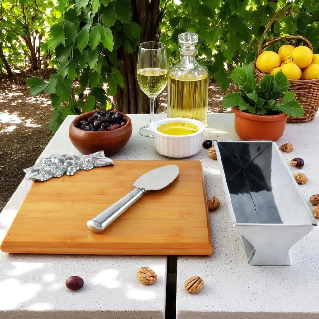 Arthur Court Bamboo Cheese Set - Grape Servers Arthur Court 