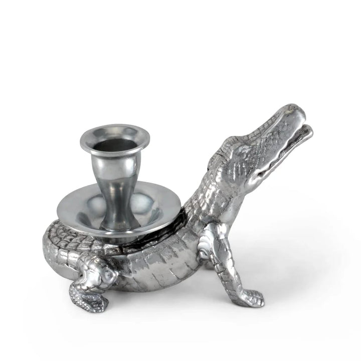 Arthur Court Candle Holder - Alligator Candle Holders Arthur Court 