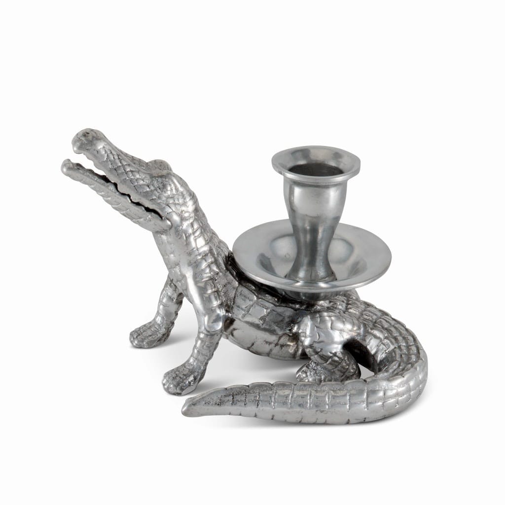 Arthur Court Candle Holder - Alligator Candle Holders Arthur Court 
