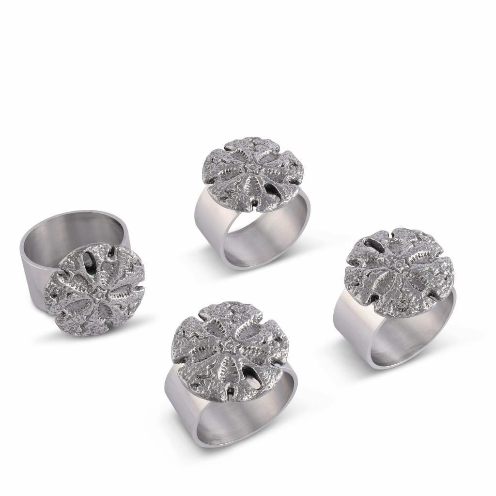 Arthur Court Napkin Rings (4) - Sand Dollar Dinnerware Arthur Court 