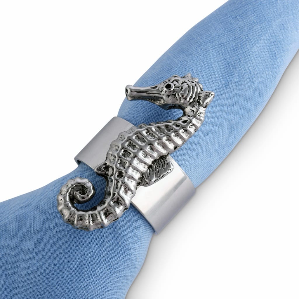 Arthur Court Napkin Rings (4) - Sea Horse Dinnerware Arthur Court 