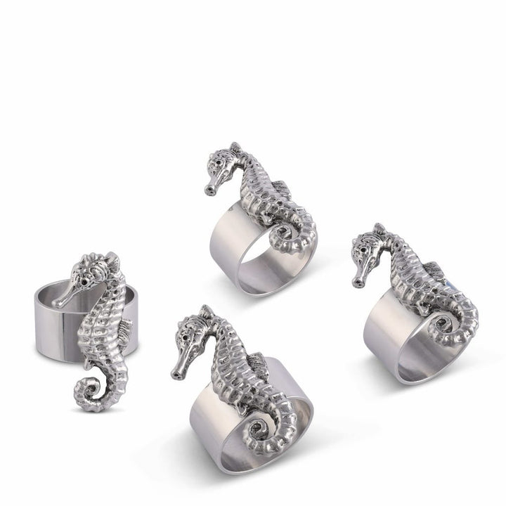 Arthur Court Napkin Rings (4) - Sea Horse Dinnerware Arthur Court 