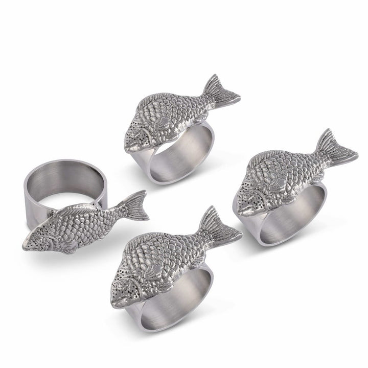 Arthur Court Napkin Rings (4) - Fish Dinnerware Arthur Court 