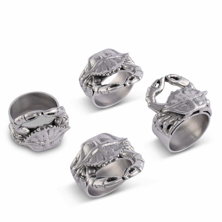 Arthur Court Napkin Rings (4) - Crab Dinnerware Arthur Court 