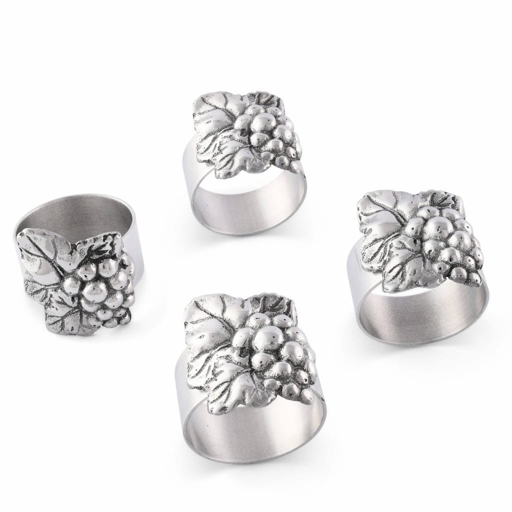 Arthur Court Napkin Rings (4) - Grape Dinnerware Arthur Court 