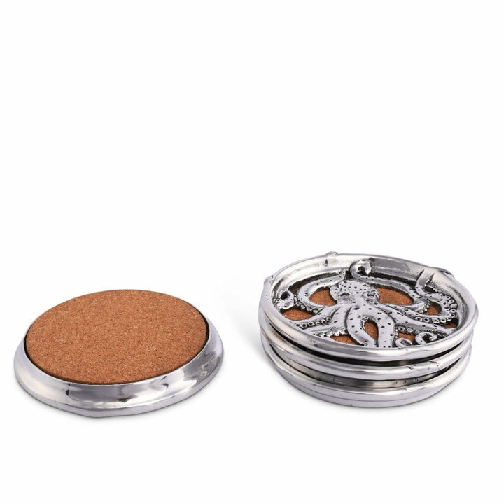 Arthur Court Coaster Set - Octopus Barware Arthur Court 