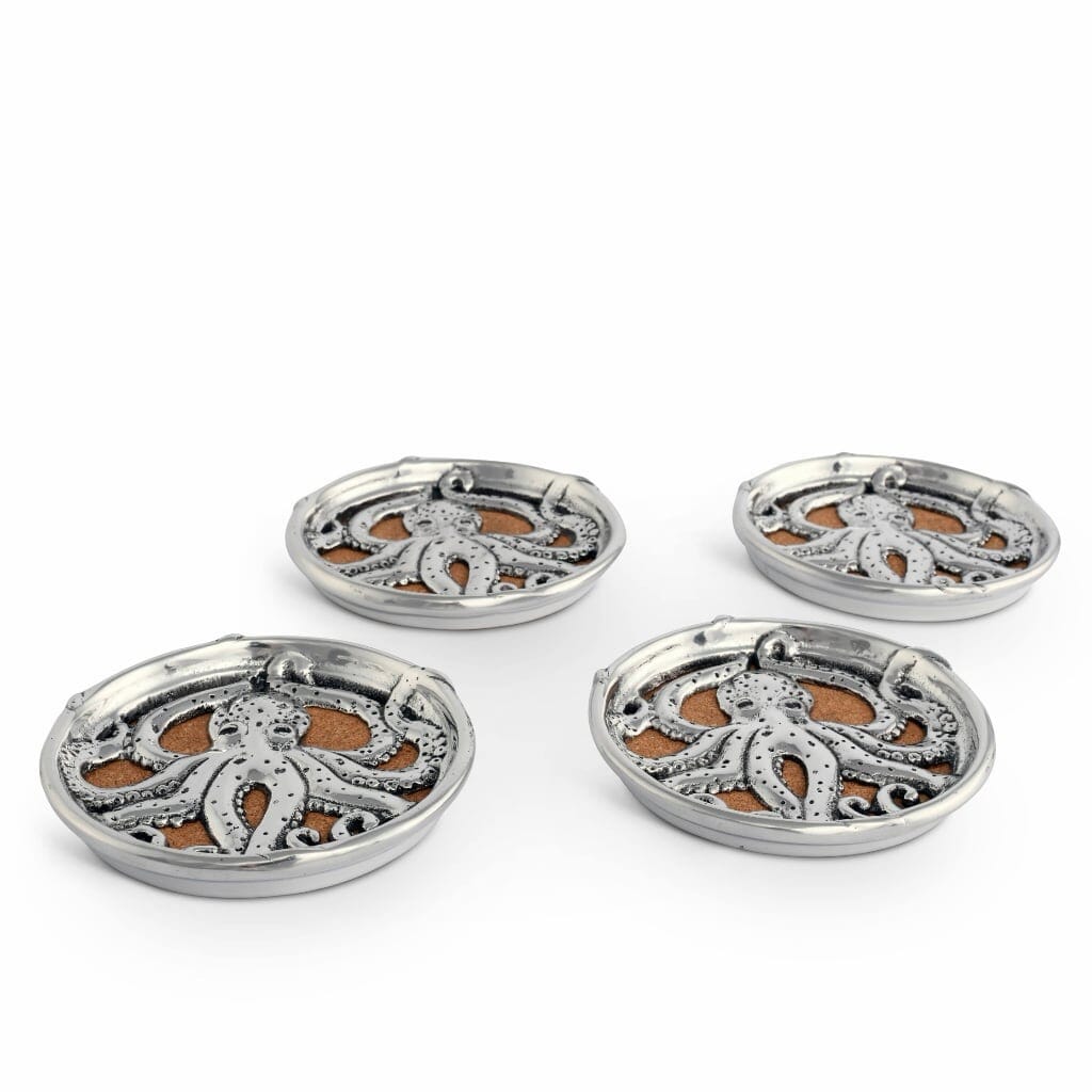 Arthur Court Coaster Set - Octopus Barware Arthur Court 