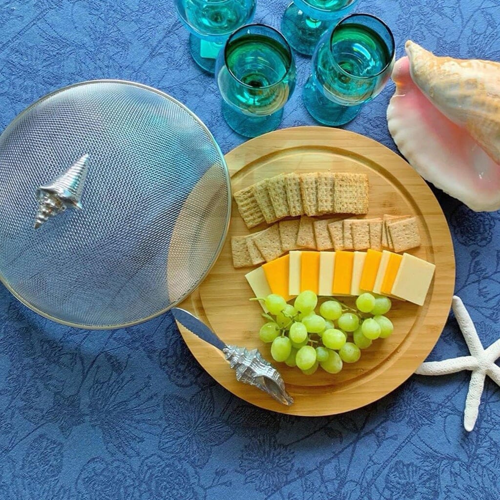 Arthur Court Picnic Cheese Board / Spreader - Conch Shell Servers Arthur Court 