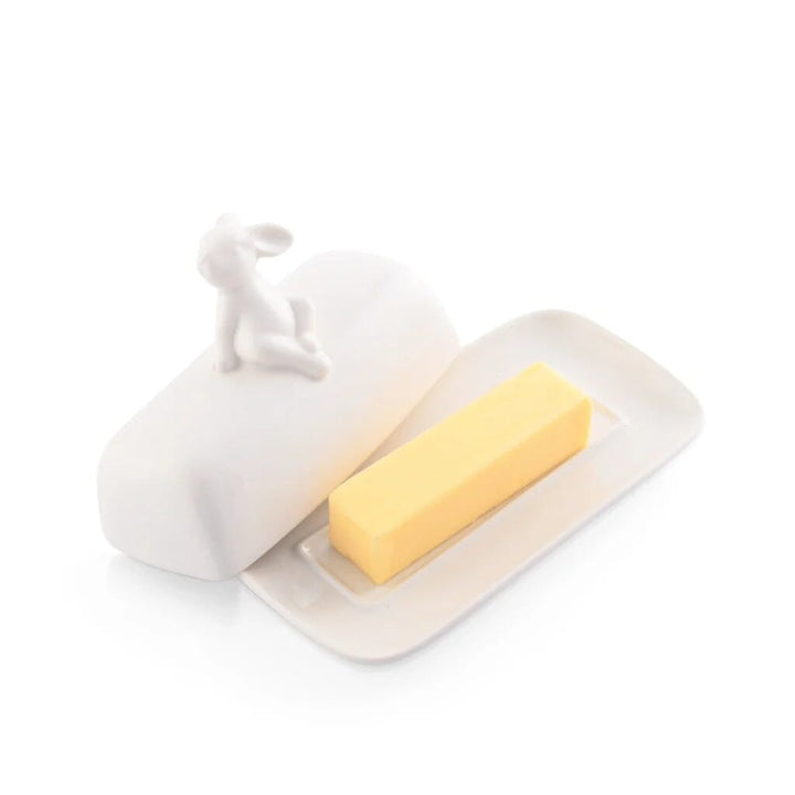 Arthur Court Butter Dish - Stoneware Sitting Bunny Dinnerware Arthur Court 
