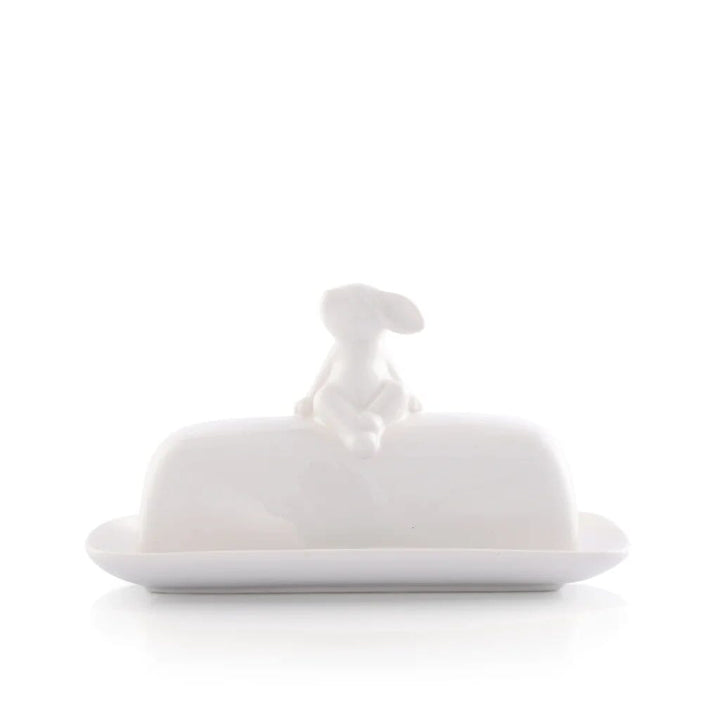 Arthur Court Butter Dish - Stoneware Sitting Bunny Dinnerware Arthur Court 