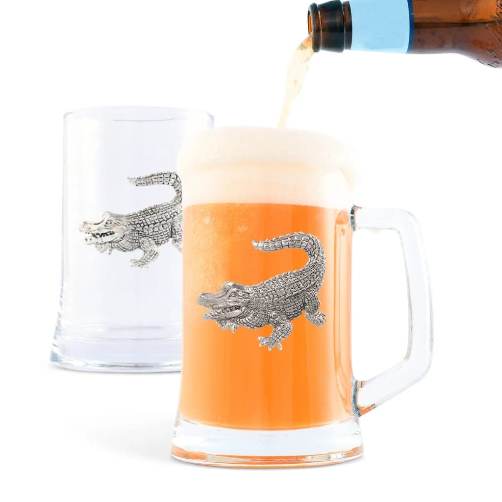 Arthur Court Beer Mugs (2) - Alligator Barware Arthur Court 