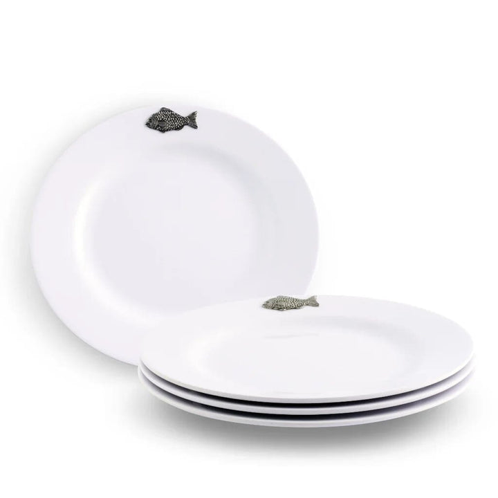 Arthur Court Melamine Lunch Plates (4) - Fish Dinnerware Arthur Court 