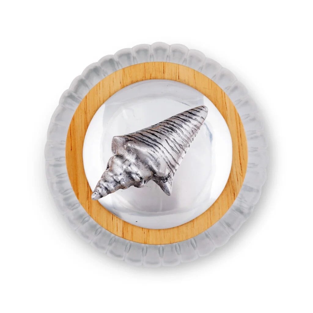 Arthur Court Glass Canister Large - Shell Dinnerware Arthur Court 