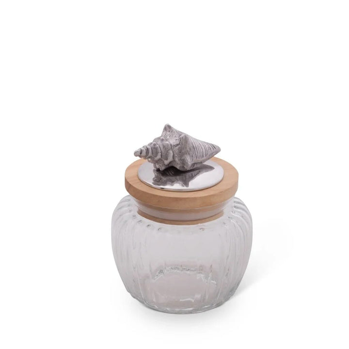 Arthur Court Glass Canister Small - Shell Dinnerware Arthur Court 