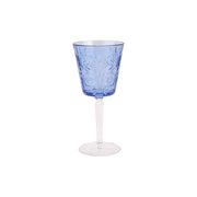 Vietri Barocco Wine Glass Drinkware Vietri Cobalt 