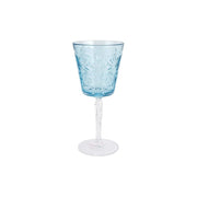 Vietri Barocco Wine Glass Drinkware Vietri Light Blue 