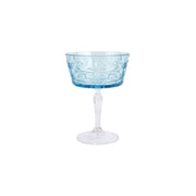 Vietri Barocco Coupe Champagne Glass Drinkware Vietri Light Blue 